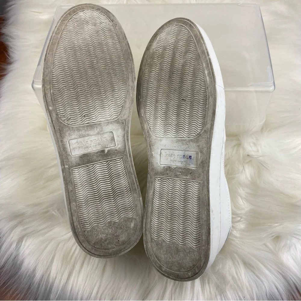 KATE SPADE NY AZORES SLIP PERFORATED SNEAKERS SIZE 7.5 WOMAN